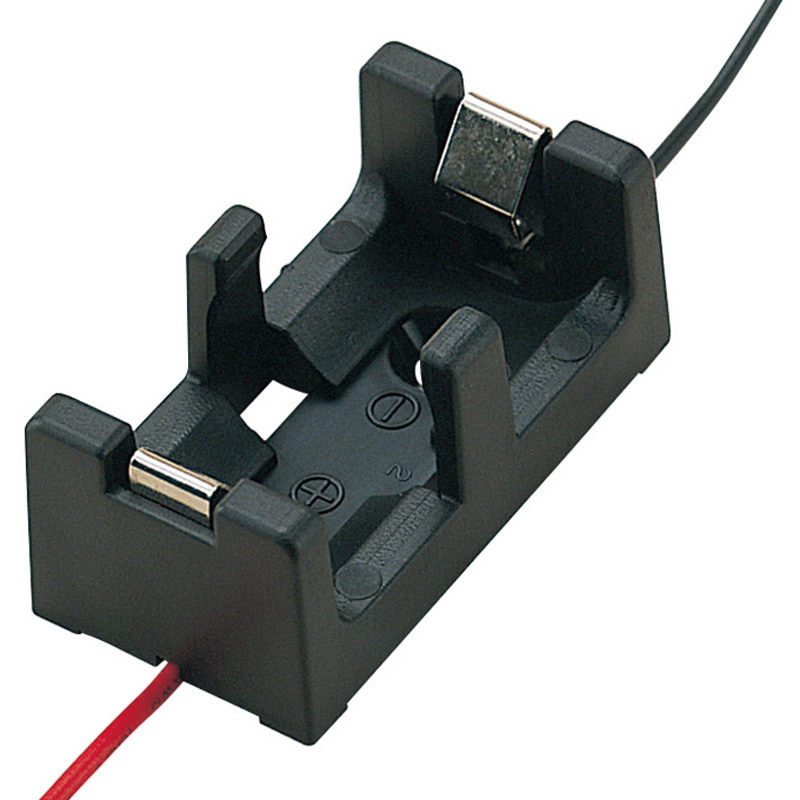 CR2-R CR2・CR123A用リチウム電池ホルダー タカチ電機工業 長さ36.3mm