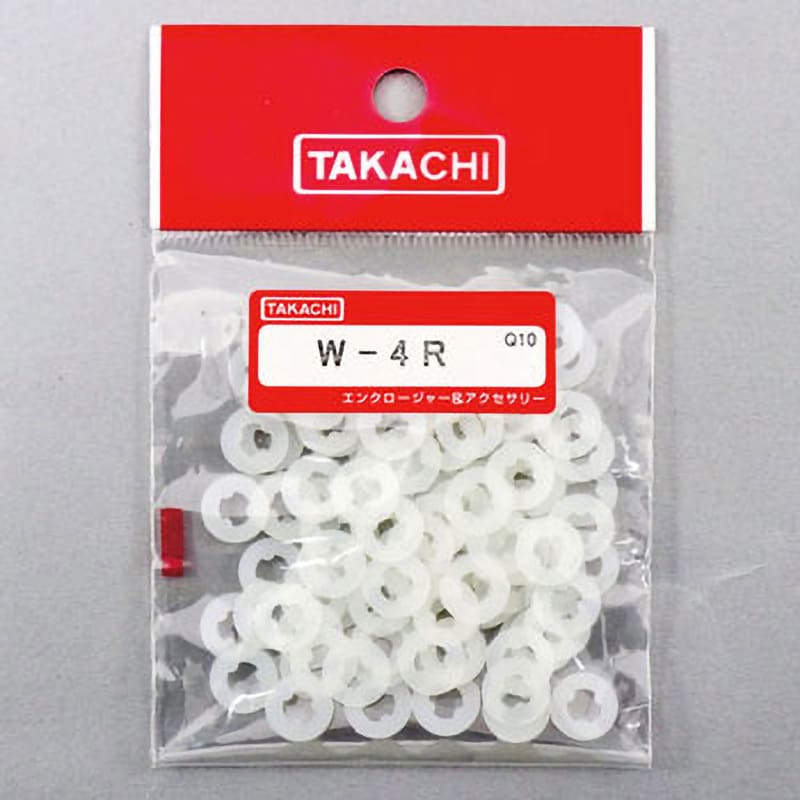 W-4R ナイロンワッシャー Wシリーズ タカチ電機工業 1袋(100個