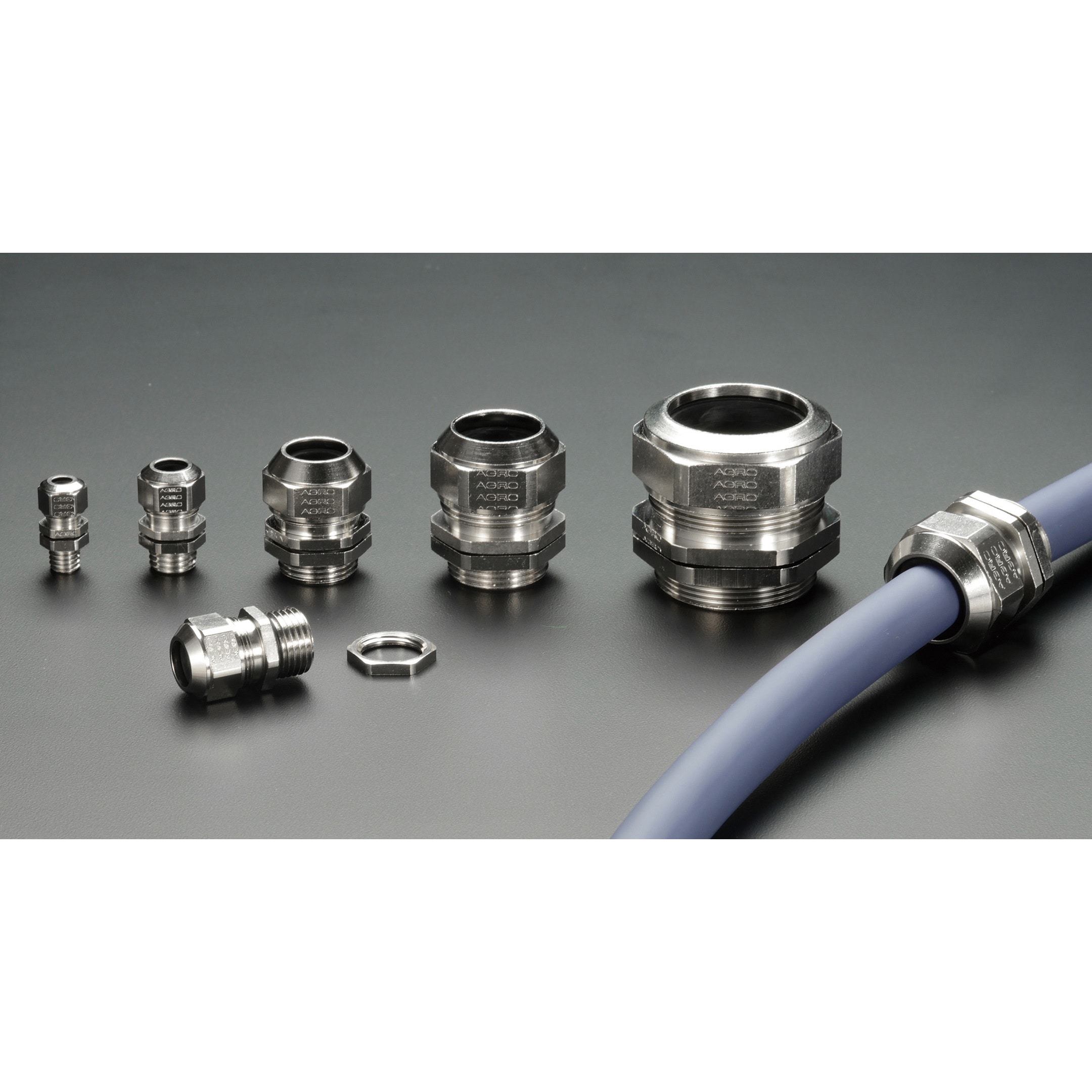 AGM16-10.5 メタルケーブルグランド 高防水タイプ AGMシリーズ タカチ