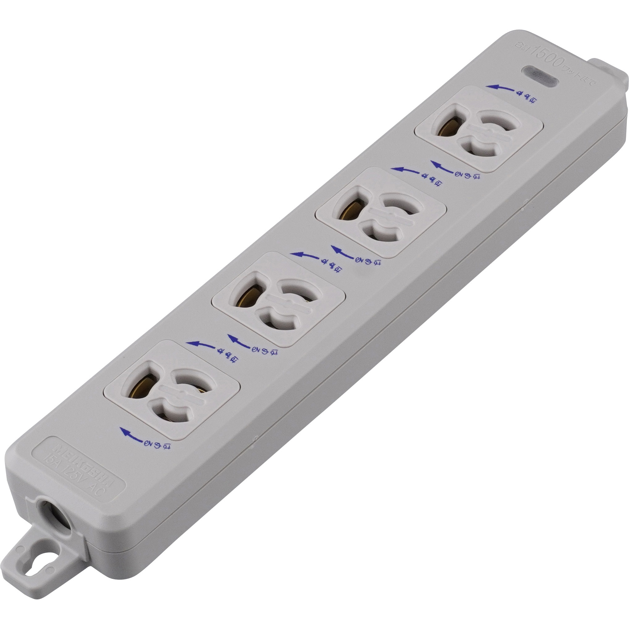 横型OA用抜け止め接地タップ 4コ口タイプ5m