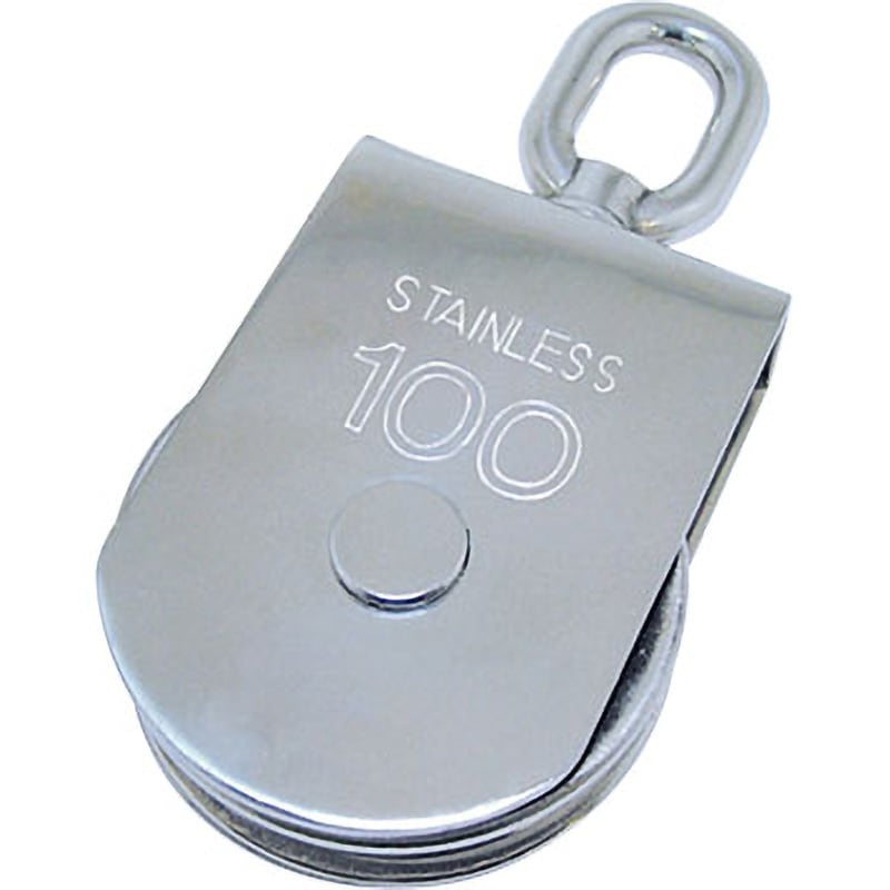 MOS100 ステンレスサンマブロック(オーフ型) スリーエッチ 滑車 車輪径100mm 8,865円