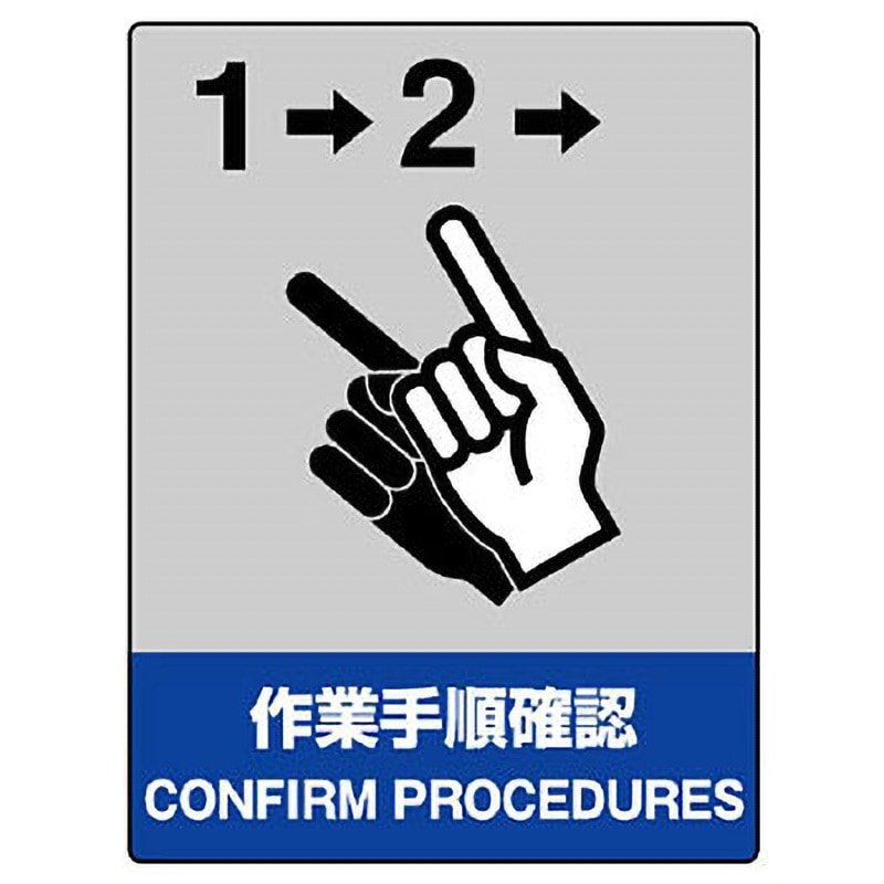 801-22 中央防統一安全ステッカー ユニット 作業手順確認 CONFIRM 