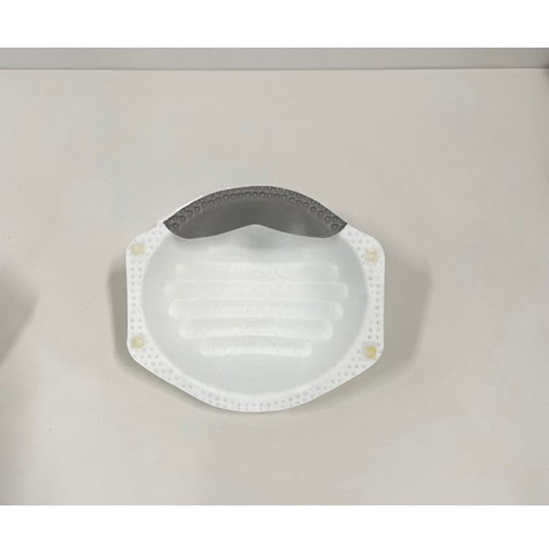 排気弁無 使い捨て式防塵マスク (DS2) アズワン カップ型 20枚入