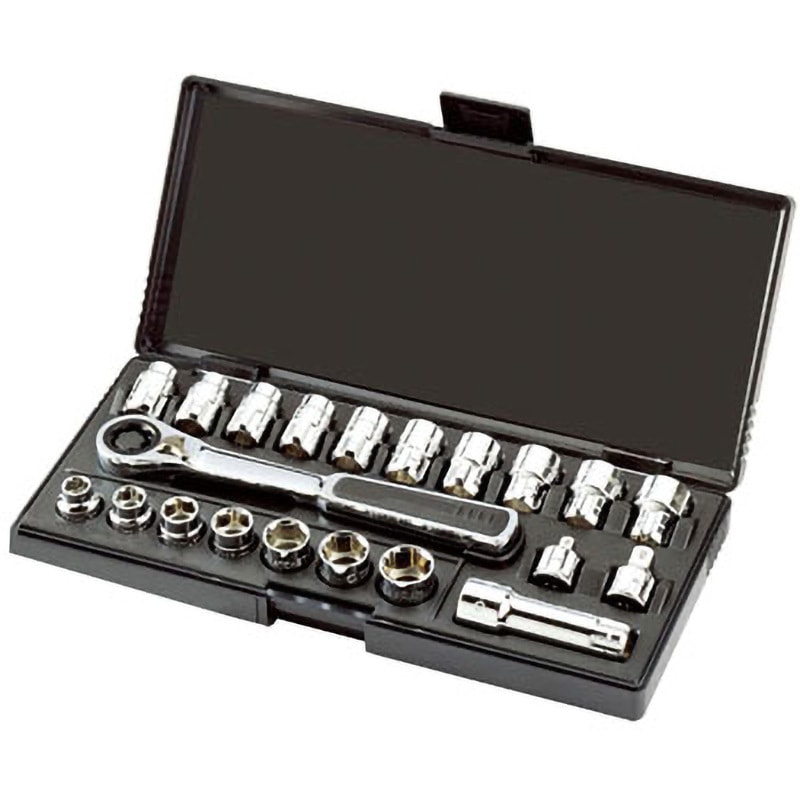 チノザメソッド　大人気セット❗5,700円もお得❗ RS-09134 21pcs3/8”貫通ラチェットソケットセット SATA 1セット(21点組