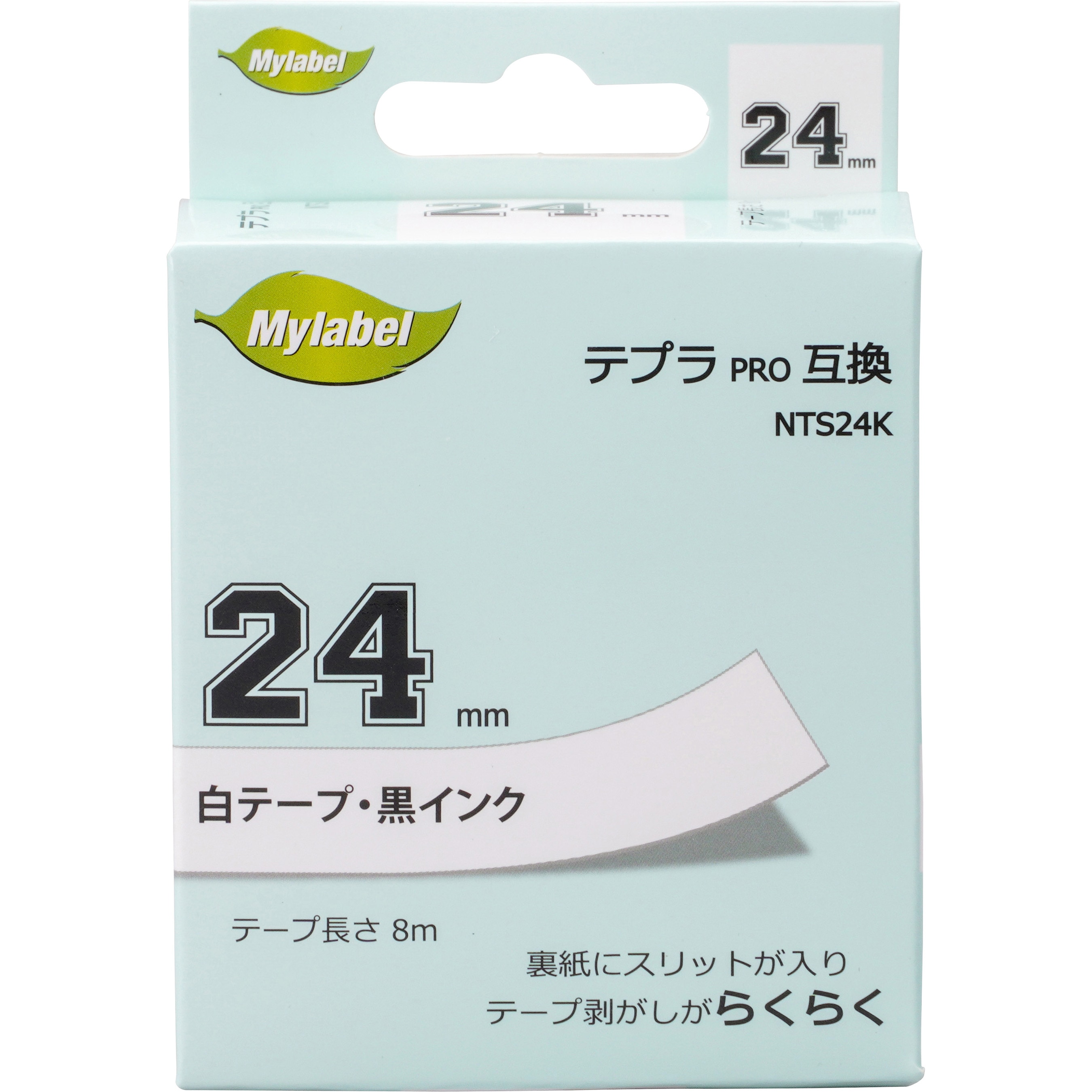 NTS24K Mylabel 互換テプラテープ 日本ナインスター 簡単にはがせる