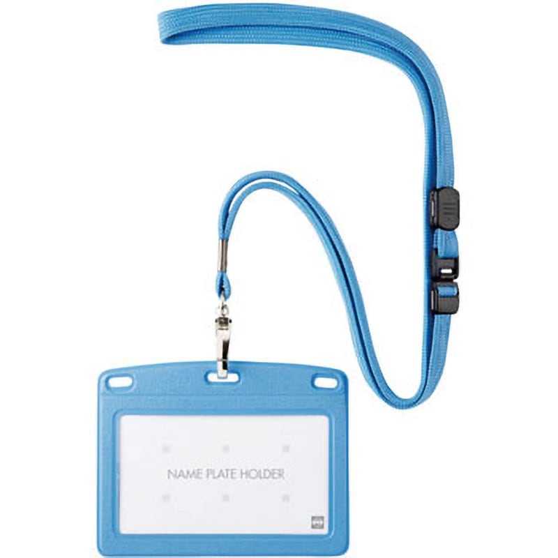 N-123P-SBU 吊り下げ名札 レザー調 オープン工業 名刺サイズ 1枚