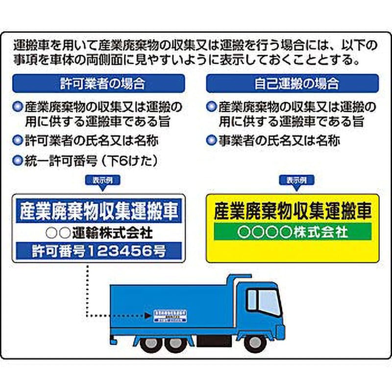 マグネット ステッカー 産廃 収集 人気 運搬 車