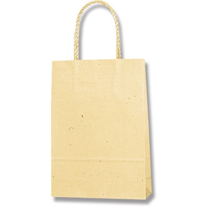 スムース18-07 ナチュラル 紙袋 スムースバッグ HEIKO 手提げ袋 幅180mmマチ70mm高さ250mm 1箱(25枚×12パック)