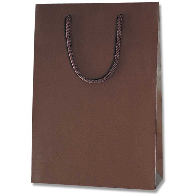 ブライトSWT チョコブラウン MT 紙袋 ブライトバッグ HEIKO 手提げ袋 チョコブラウン色 幅225mmマチ80mm高さ320mm 1箱(10枚×30パック)