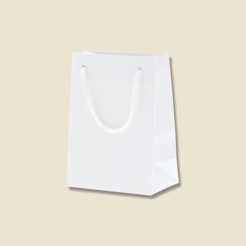 ブライトT-4 シロ 紙袋 ブライトバッグ HEIKO 手提げ袋 シロ色 幅120mmマチ70mm高さ165mm 1箱(10枚×60パック)