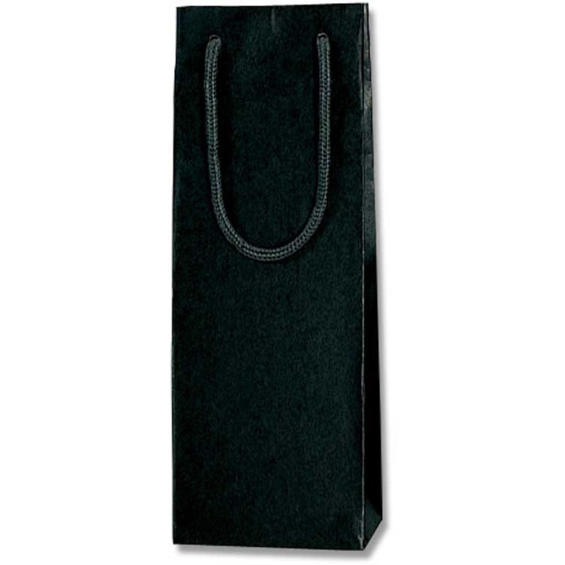 カラ-CB ワインL クロ 紙袋 カラーチャームバッグ HEIKO 手提げ袋 クロ