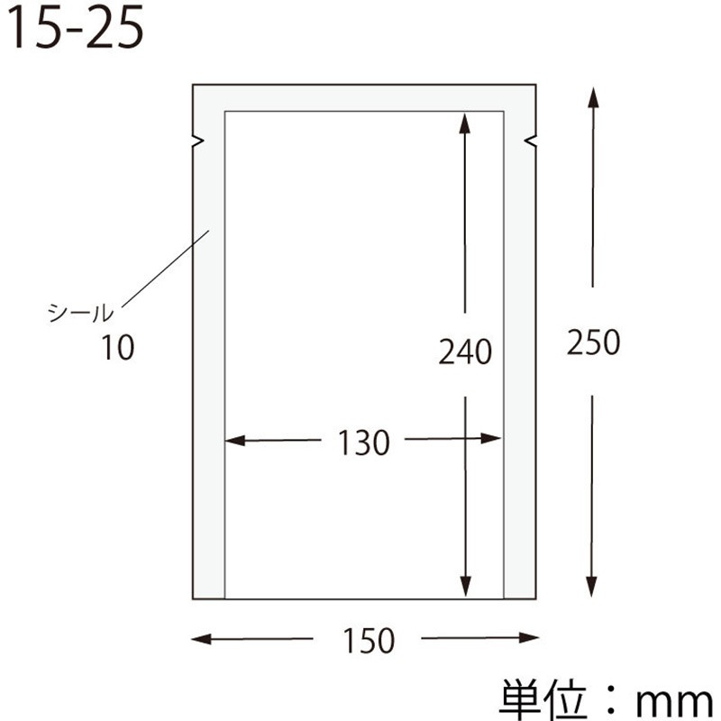 K15-25 ナイロンポリ HEIKO 1パック(100枚) K15-25 【通販モノタロウ】