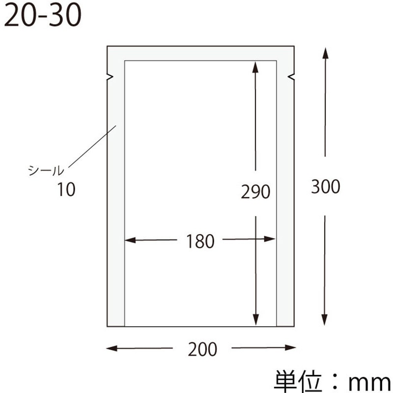 K20-30 ナイロンポリ HEIKO 1パック(100枚) K20-30 【通販モノタロウ】