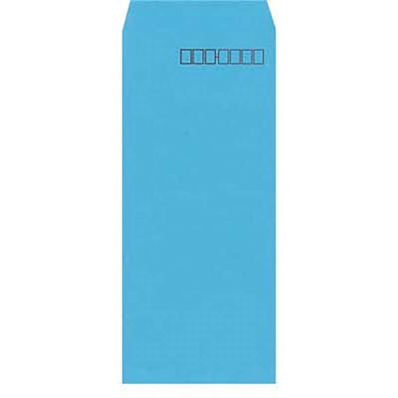 ナガ3 ブルー カラー封筒 長3 1パック(100枚) HEIKO 【通販サイト