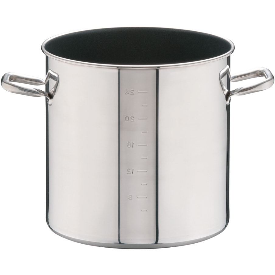 SAパワー・デンジ アルファ 寸胴鍋 (蓋無)目盛付 TKG 容量28L 呼び寸法33cm