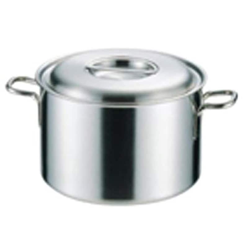 プロデンジ 半寸胴鍋 仔犬印(本間製作所) 容量9.8L 呼び寸法27cm