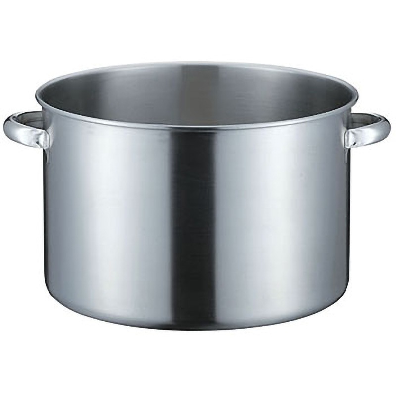 19-0電磁対応半寸胴鍋(蓋無) 仔犬印(本間製作所) 容量24L 呼び寸法36cm