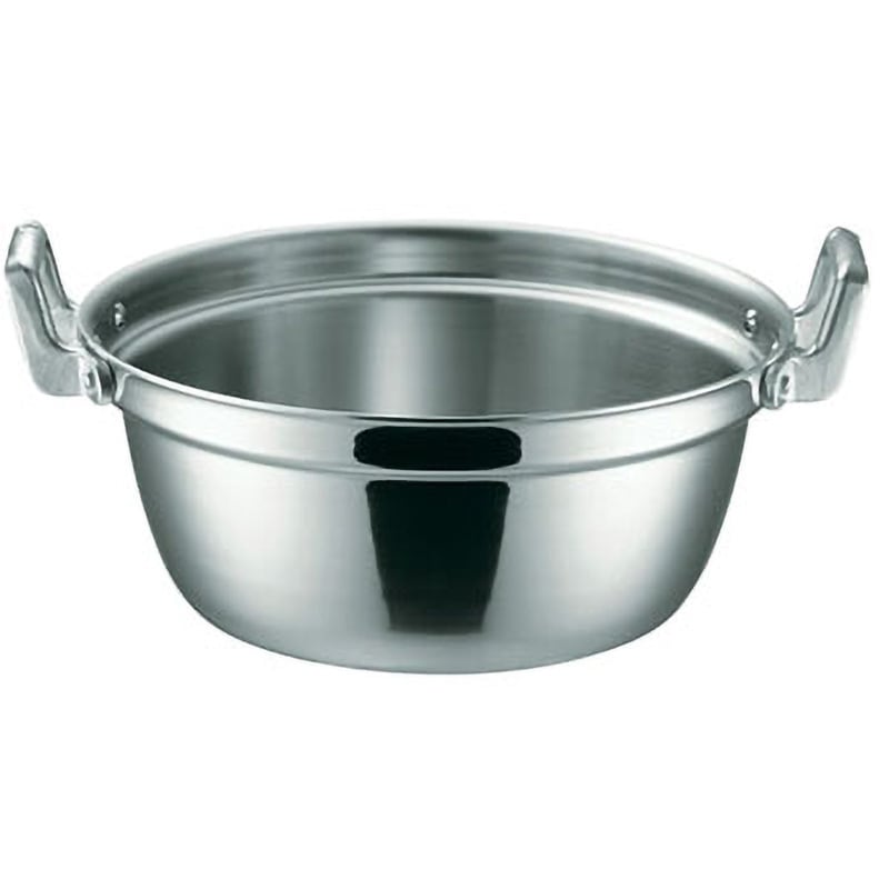 19-0電磁対応 段付鍋 仔犬印(本間製作所) 容量7.6L 呼び寸法30cm