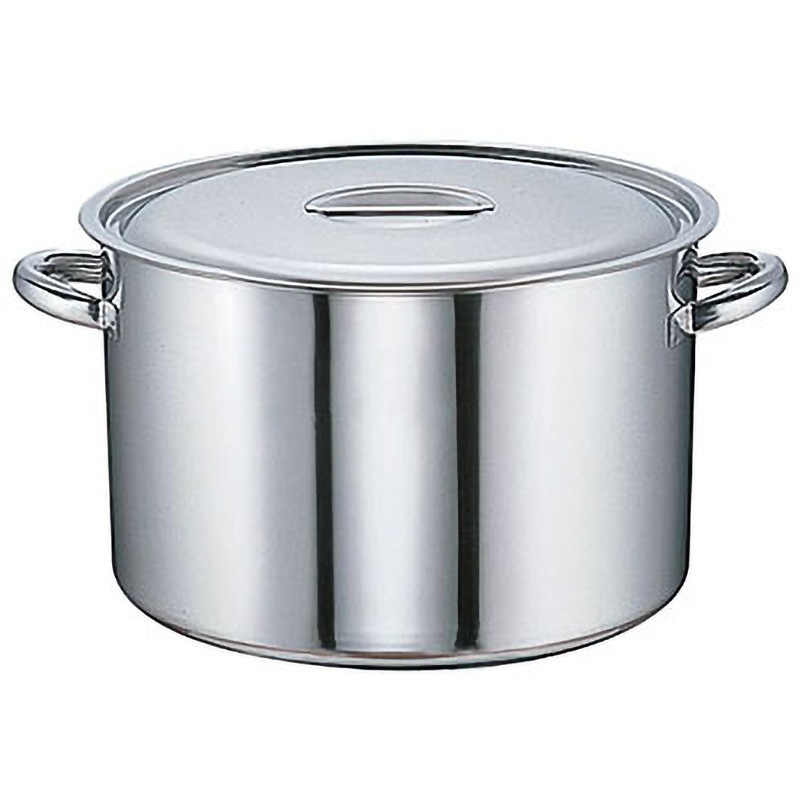 SAモリブデン 半寸胴鍋(目盛付) TKG 容量30L 呼び寸法39cm