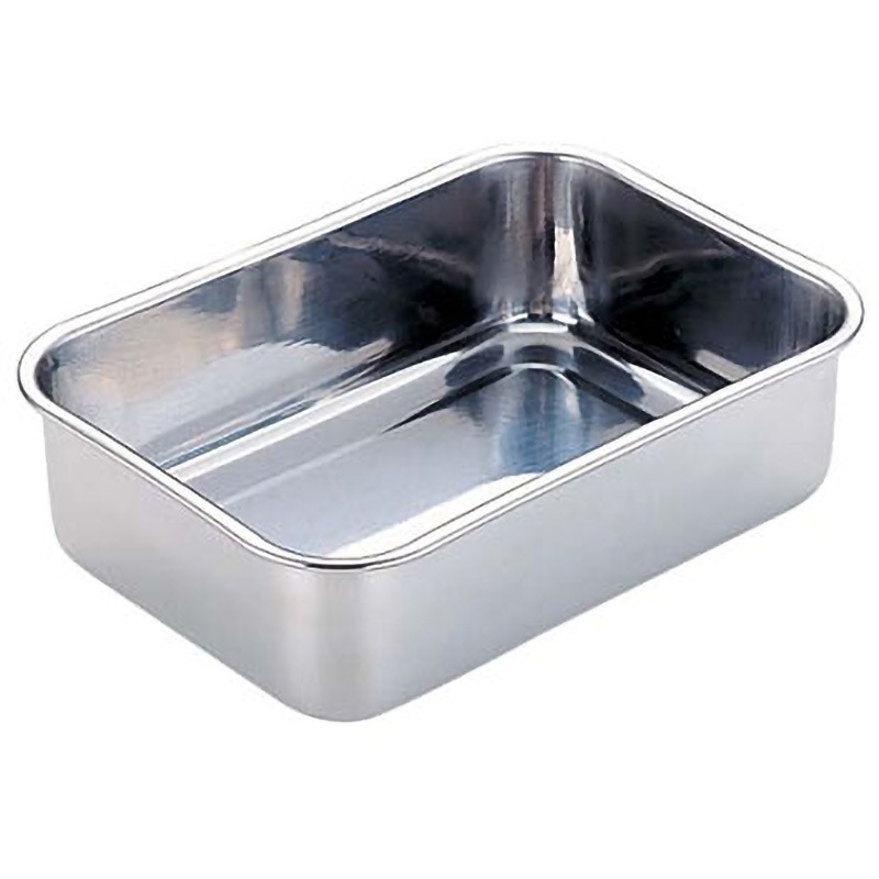 特価！！！ステンレス　バット　19枚！ 4-5309-01 ステン角型バット 199×140×18mm 8” 【AXEL】 アズワン