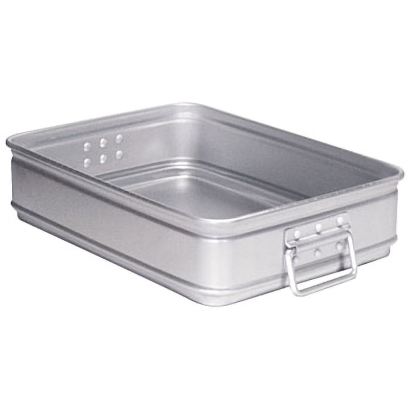 アルミ カラーハンドル番重 アカオアルミ 銀色 大110サイズ