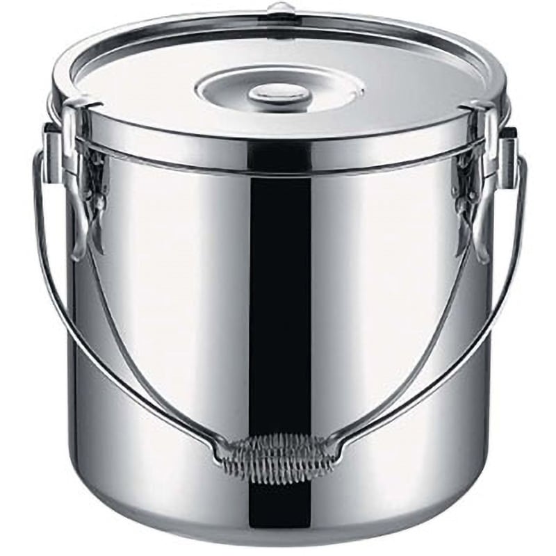 57321 KO19-0電磁調理器対応給食缶 仔犬印(本間製作所) 容量7L