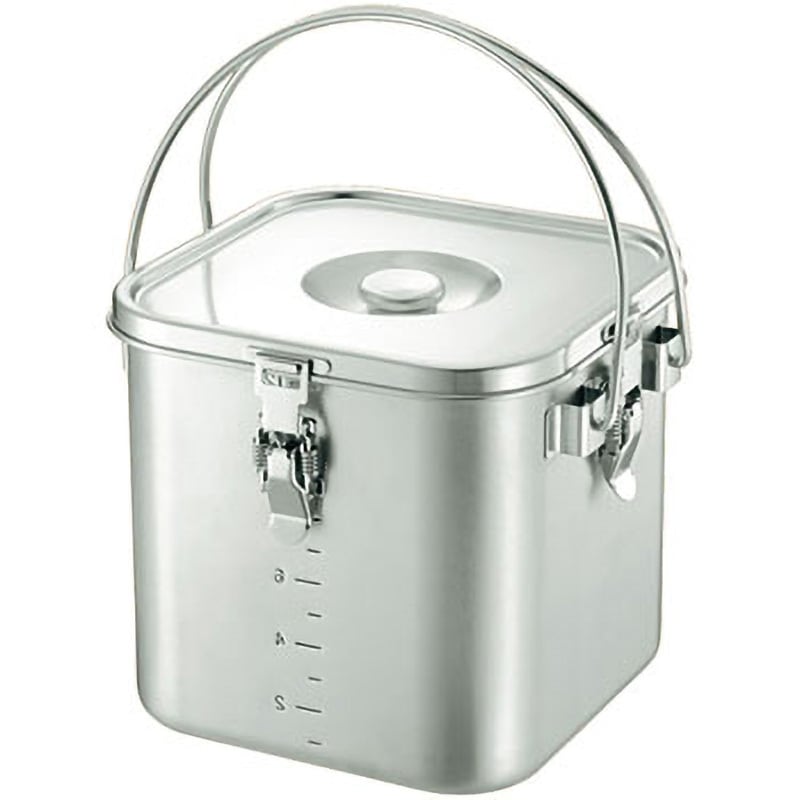 KO 19-0 角型 給食缶 仔犬印(本間製作所) キッチンポット 【通販