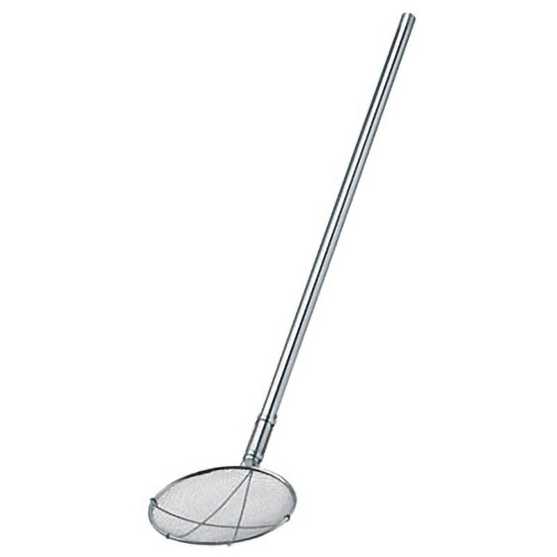 TS パイプ柄給食用すくい網丸型 新越ワークス(Three Snow) 呼び寸法24cm