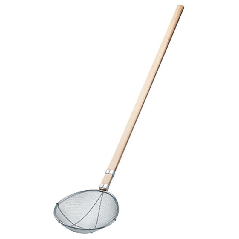 TS 木柄給食用すくい網 スイノー型 新越ワークス(Three Snow) 全長1380mm