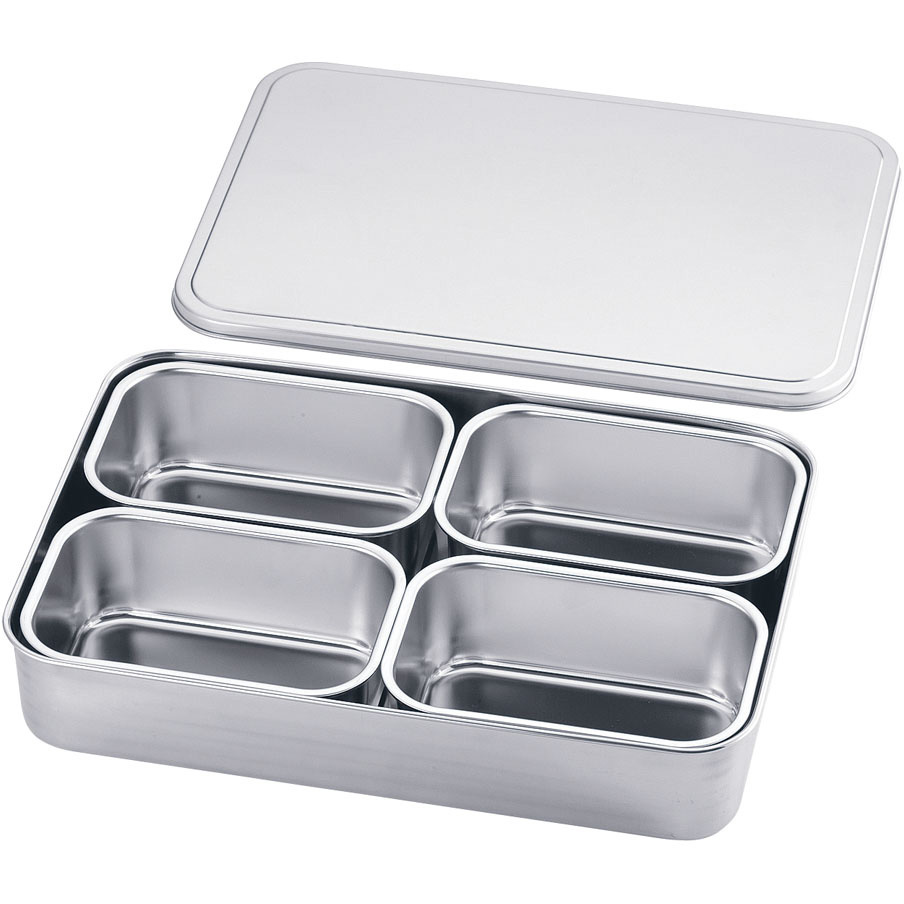 18-8プレス 大型ヤクミ入 クローバー(大屋製作所) 4ヶ入角タイプ 6,718円