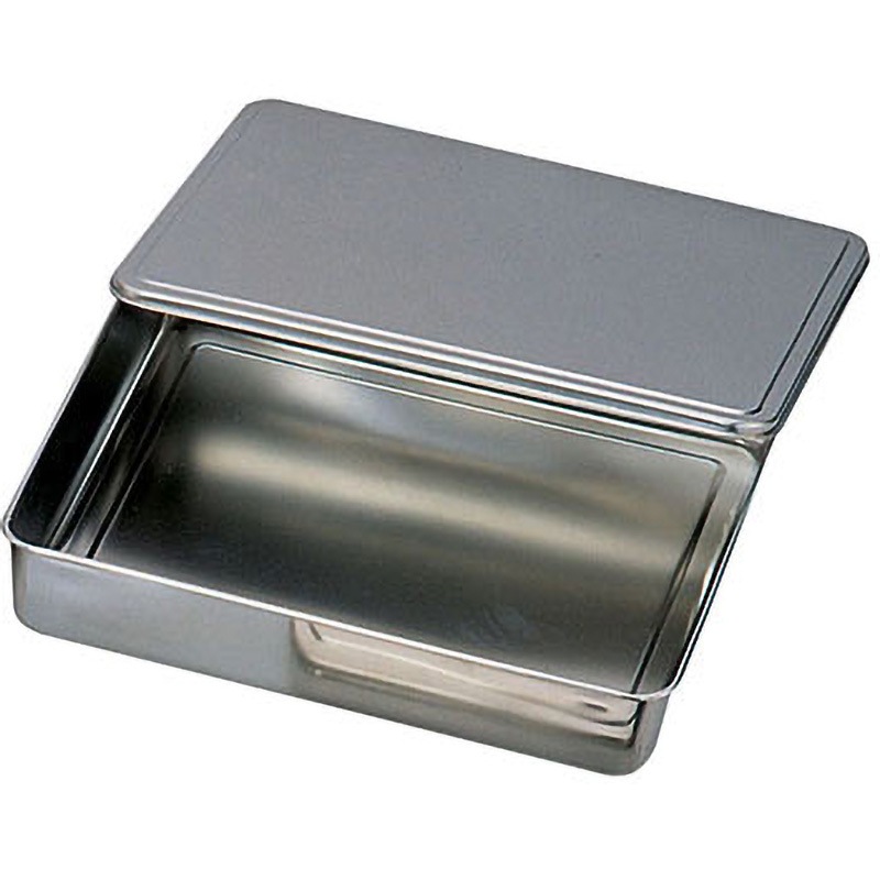 【業務用】ステンレス18-8型バット　蓋付きバット　まとめ売り Amazon｜バット ステンレス 板厚0.8mm 業務用 (3枚取サイズ) 深型 18-8