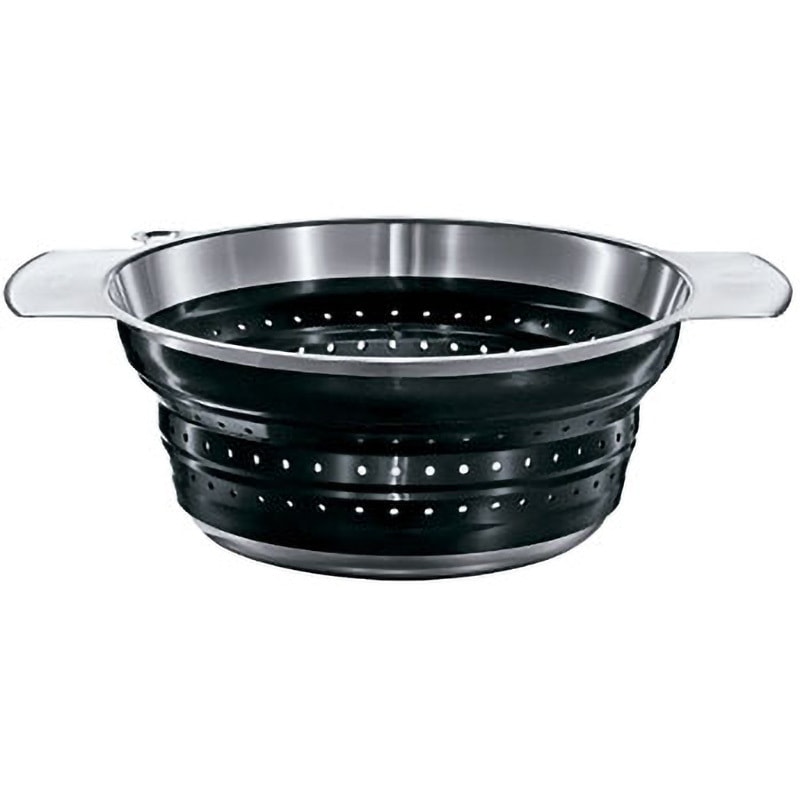 16124 レズレー フォーダブルコランダー レズレー ブラック色 呼び寸法24cm 容量3400mL
