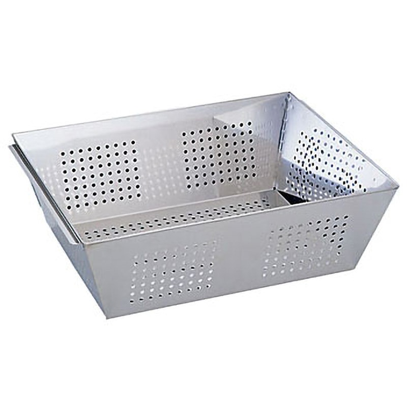 三宝産業 UK 18-8パンチング角ざる 手付き 角穴タイプ (品番：AZL8801) 三宝産業 エコクリーン UK 18-8 パンチング丸カス揚 23cm 板ハンドル