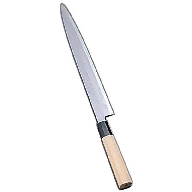 堺實光 紋鍛 刺身庖丁(片刃) 實光 刃長21cm