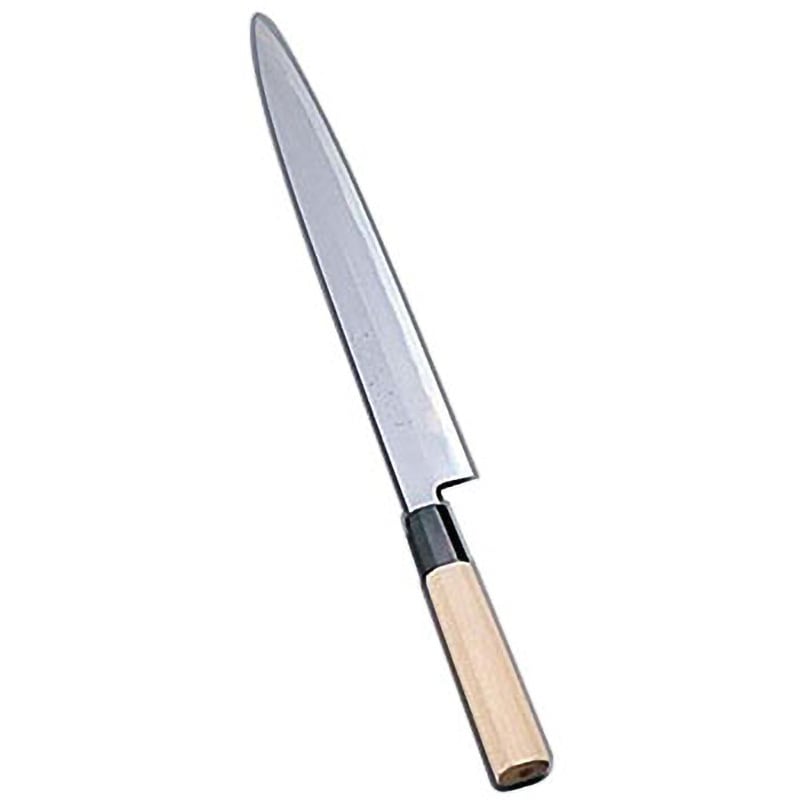 堺實光 紋鍛 刺身庖丁(片刃) 實光 刃長33cm