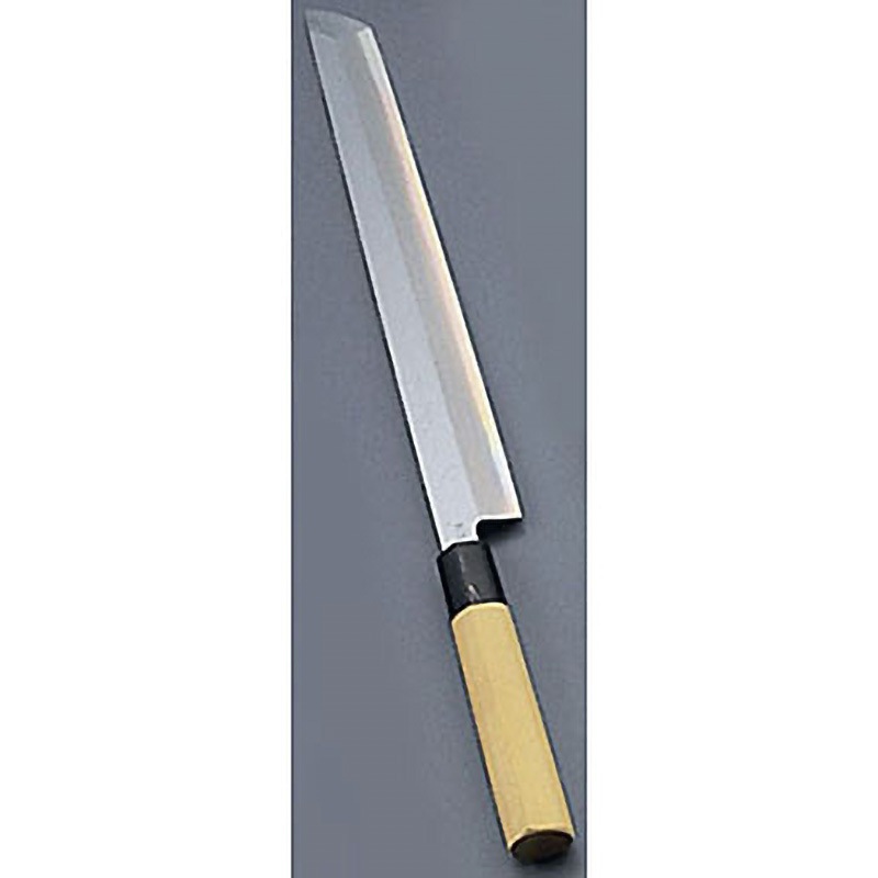 10728 堺實光 匠練銀三 刺身 先丸(片刃) 實光 刃長27cm