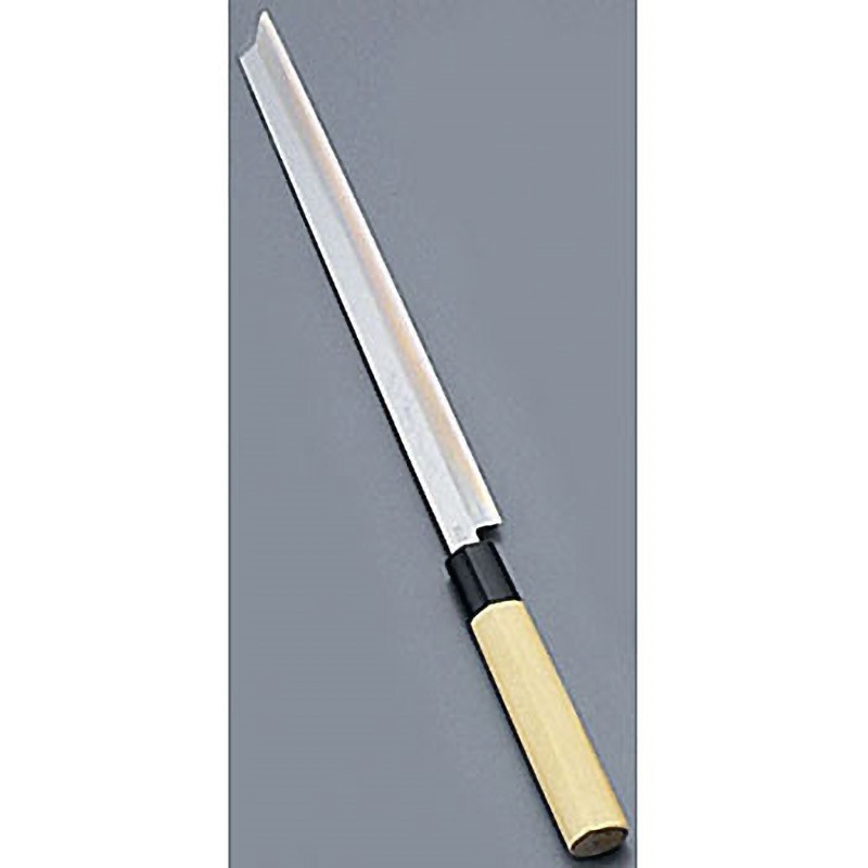 10734 堺實光 匠練銀三 蛸引 切付(片刃) 實光 刃長27cm