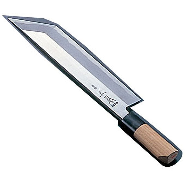 新品 正本 鰻 うなぎ ウナギ 包丁 全長310mm 刃渡り225mm 青鋼鰻サキ庖刀 – 包丁の築地正本