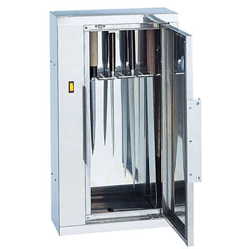 リョウリナ　殺菌灯付 庖丁保管庫 キンキラー Kー108S型 8本用 K104 18-8殺菌灯付き庖丁保管庫 キンキラー (7本用) 1個 ピオニー