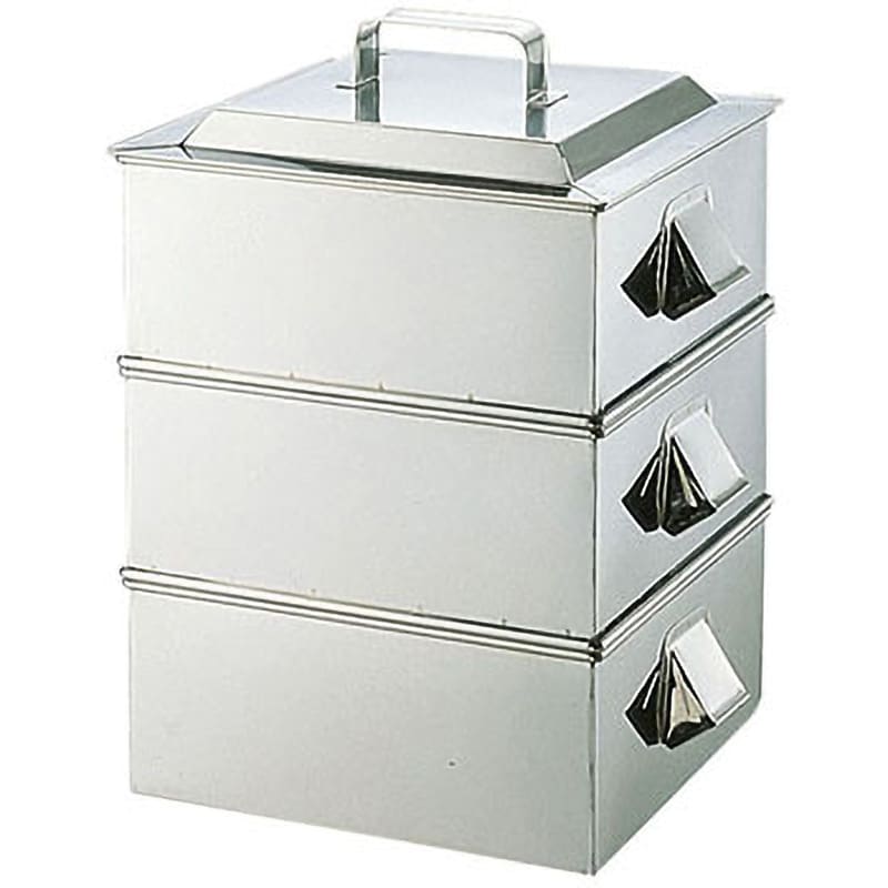 アカオ アルミ 角型蒸器36cm 一重（蒸し器・蒸し鍋） - 調理器具