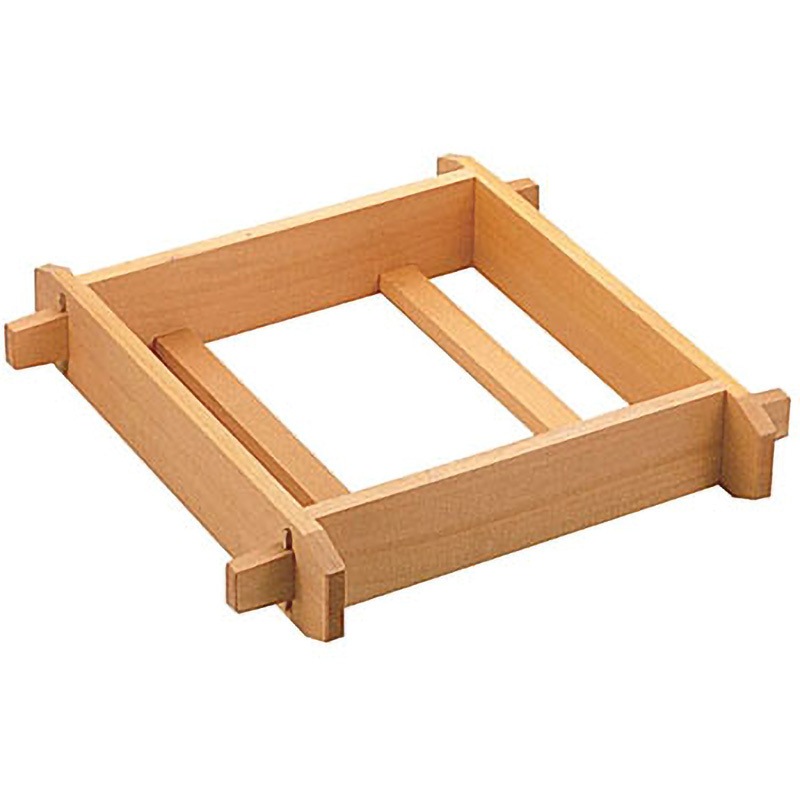 木製 角セイロ 浅口(サワラ材) 車屋木材工業 呼び寸法33cm