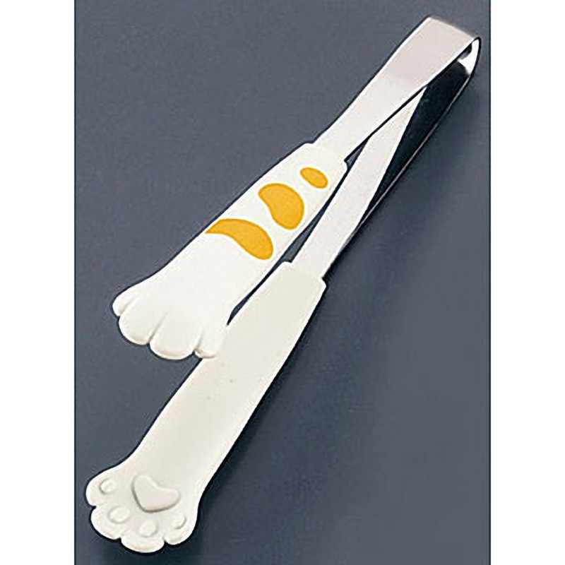 18-0卓上トング きゃっちだにゃん たま 田辺金具 白色 - 【通販