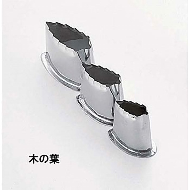 SA18-8ツバ付抜型 木の葉 TKG 大サイズ