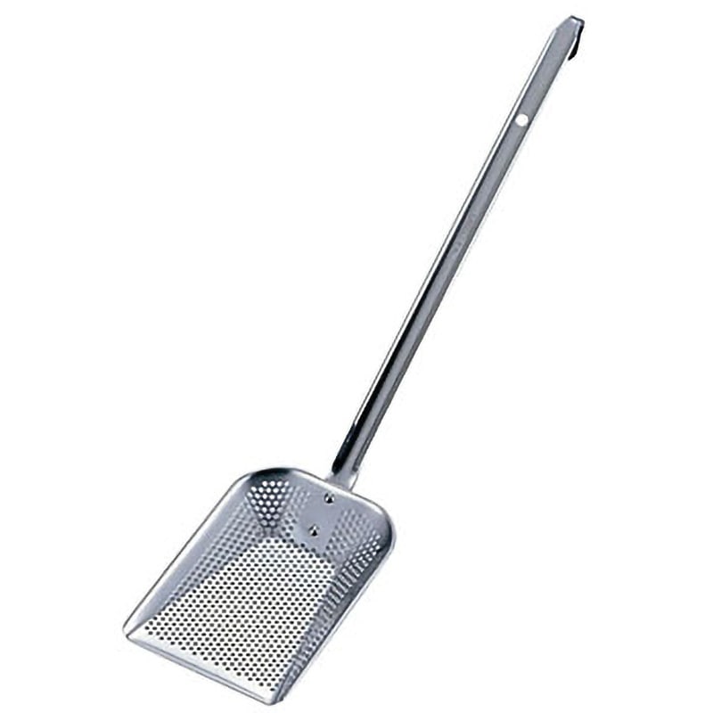 9253521 UK18-8パンチングフライヤー用角カス揚 (板ハンドル) UK(三宝