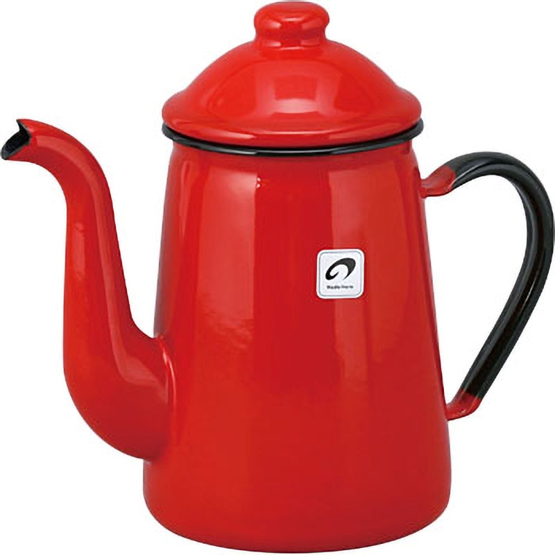 ホーローコーヒーポット 野田琺瑯 容量1L レッド色 外径15mm - 【通販