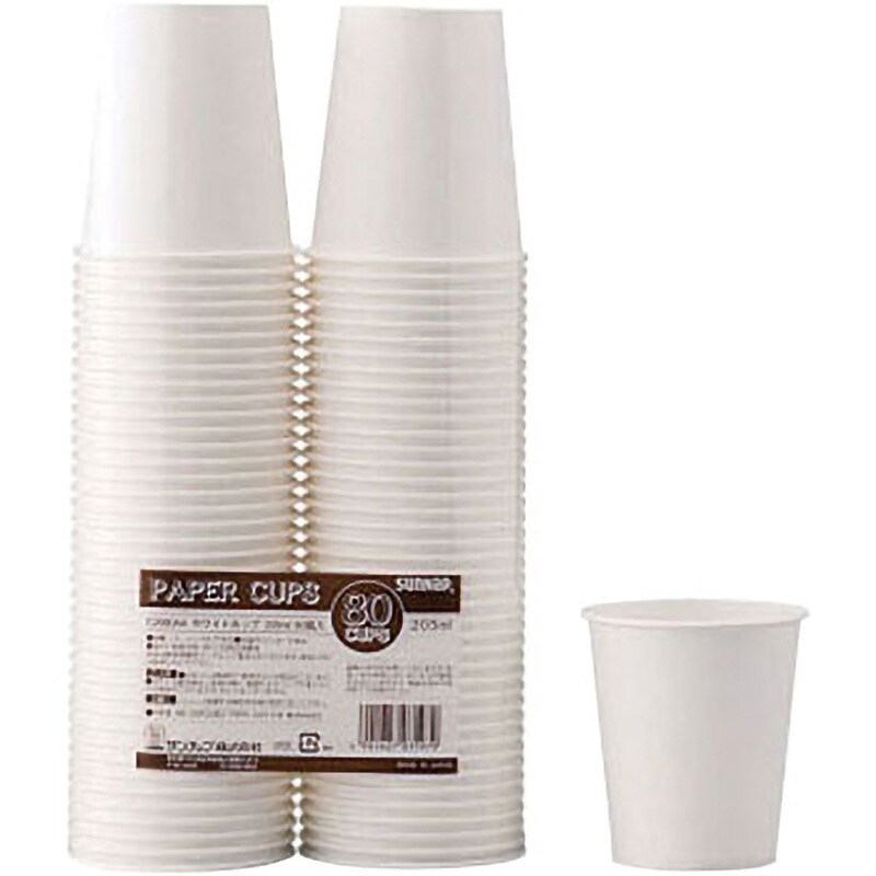 C2080AA ペーパーカップ サンナップ 容量205mL 入数80 C2080AA