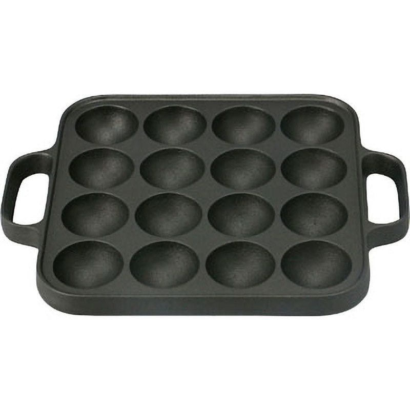 CA30L 盛栄堂 たこ焼き角型 及源鋳造 16穴