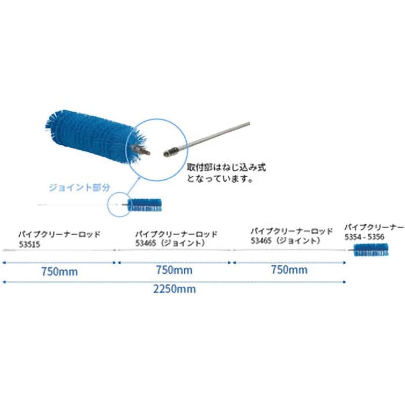 5367 パイプクリーナー(ロッドなし) 1個 Vikan(ヴァイカン