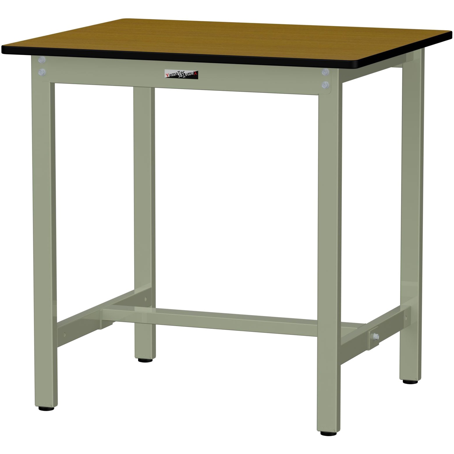 SJMH-975-MG 中量作業台/耐荷重500kg_固定式H900_メラミン天板_ワークテーブル500シリーズ 山金工業 アジャスター付き 木目 間口900mm奥行750mm  SJMH-975-MG