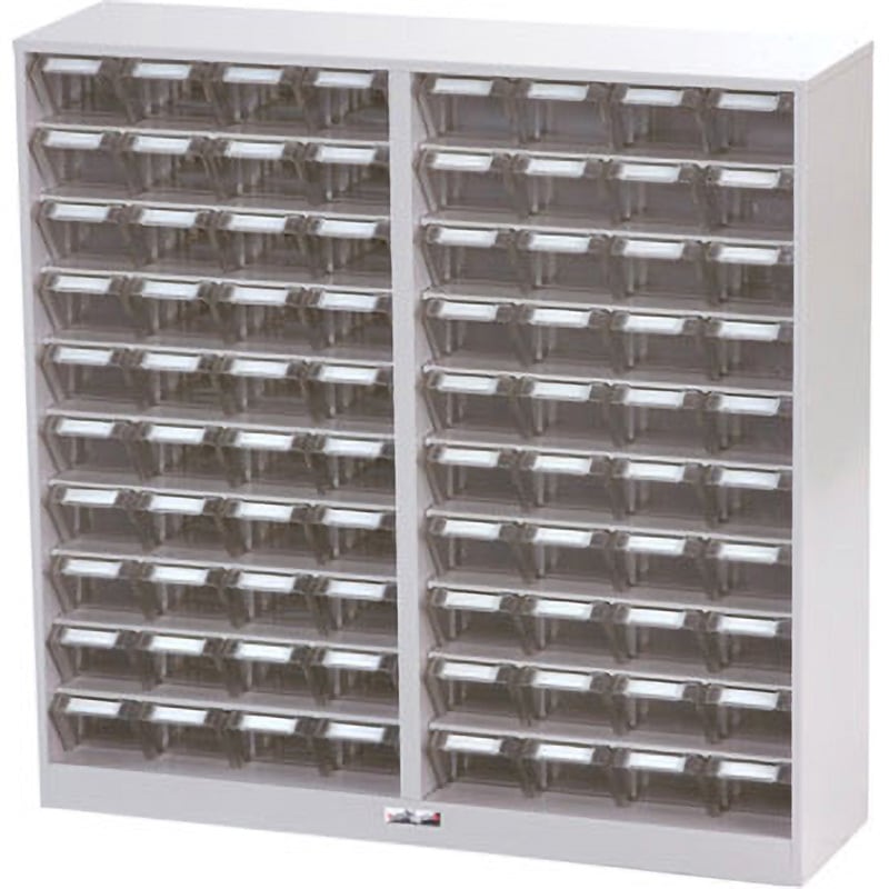 PK-810N パーツキャビネット 山金工業 荷重12kg/段 引出し数:小80個 外寸法898×250×880mm  PK-810N
